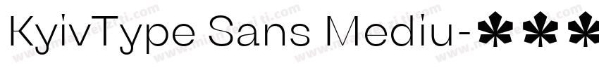 KyivType Sans Mediu字体转换